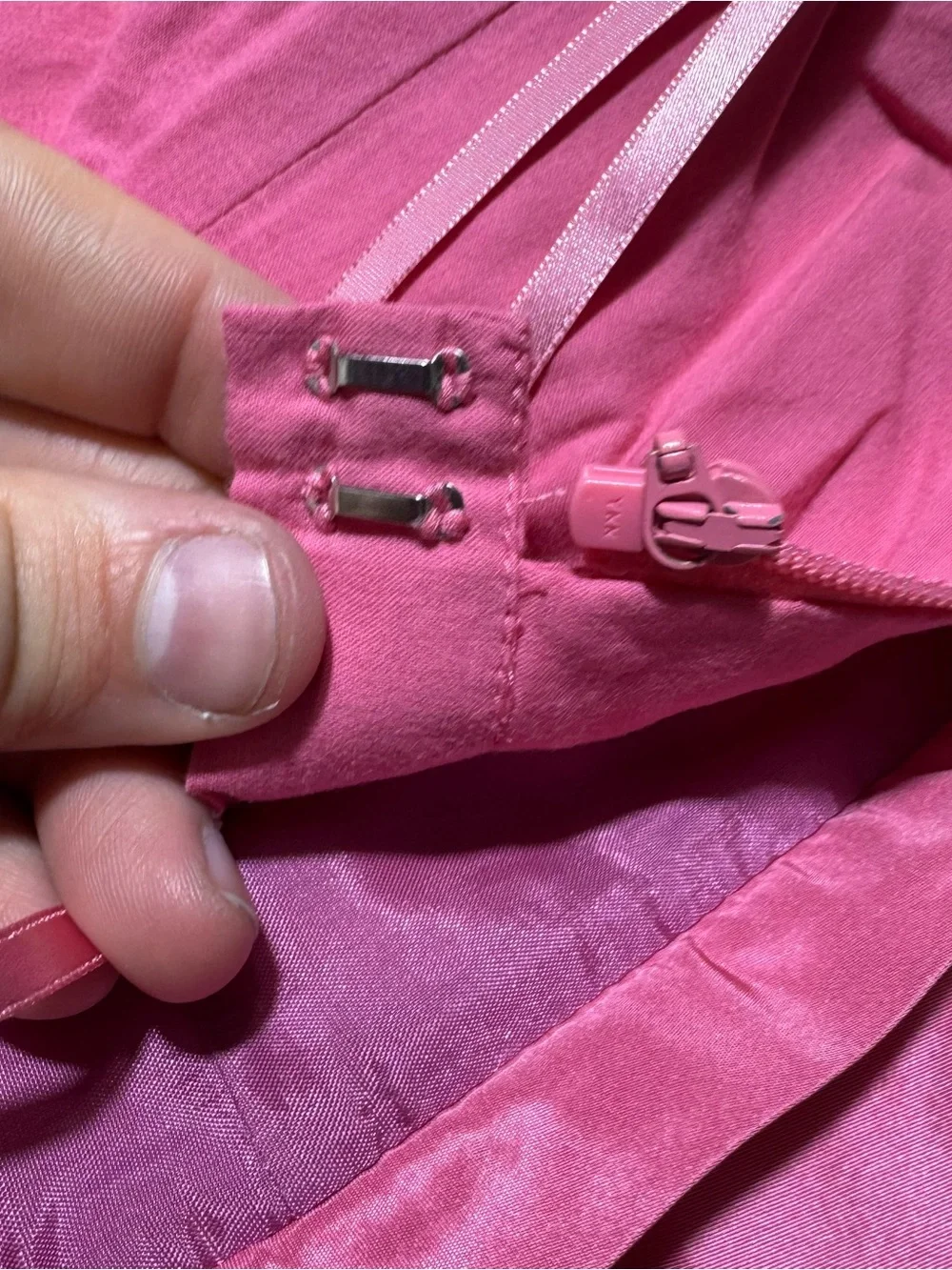 J Crew Dress‎ Womens 2P Petite Pink Mini Strapless Lined 100% Silk Back Zip